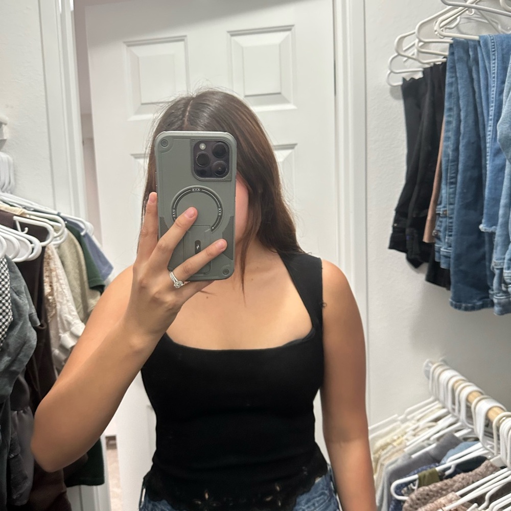 Black Sleeveless Zara Top